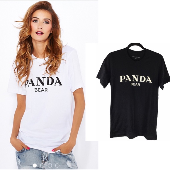 Alex & Chloe Tops - 💙 ALEX & CHLOE PANDA BEAR T- SHIRT
